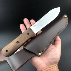 premium hunting knife crovan steel outdoor knife with wood handle
