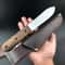 Premium Hunting Knife CroVan Steel Outdoor Knife with Wood Handle