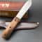 Premium Hunting Knife CroVan Steel Outdoor Knife with Wood Handle