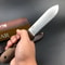 Premium Hunting Knife CroVan Steel Outdoor Knife with Wood Handle