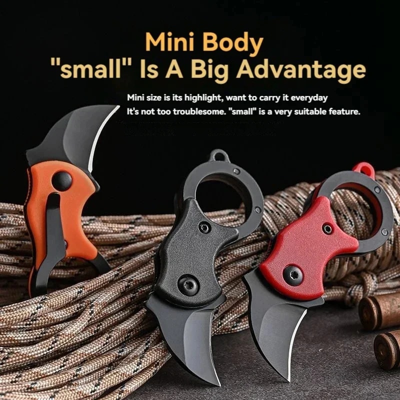 Stainless Steel Keychain Pocket Knife Tool Compact Mini Camping Knife 1
