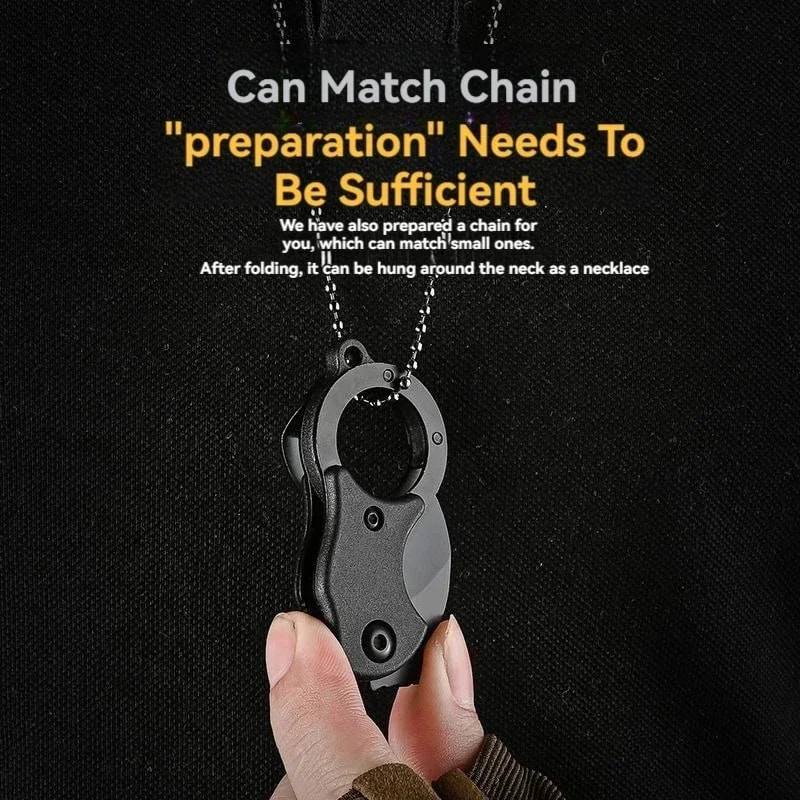 Stainless Steel Keychain Pocket Knife Tool Compact Mini Camping Knife 2