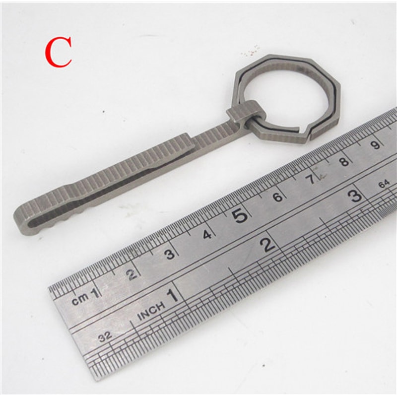 Titanium EDC Keychain Bottle Opener & Multifunction Outdoor Key Clip