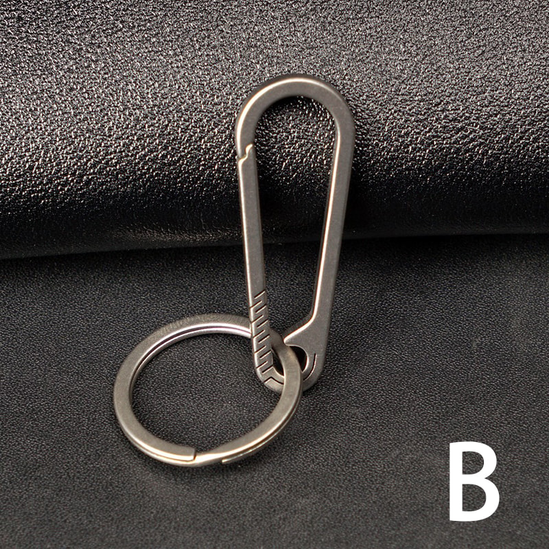 Premium Titanium Alloy Keychain Buckle Durable Tool For Car Outdoor Use 5