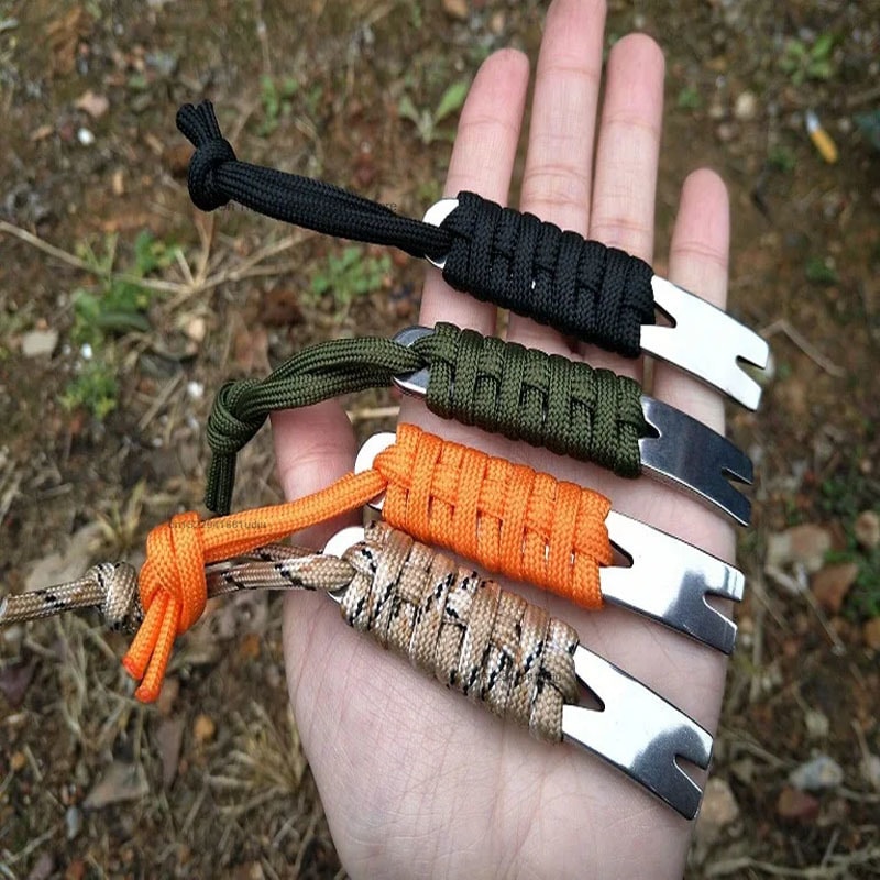 Mini Pry Bar Stainless Steel Pocket Tool For Camping Outdoor Use 0