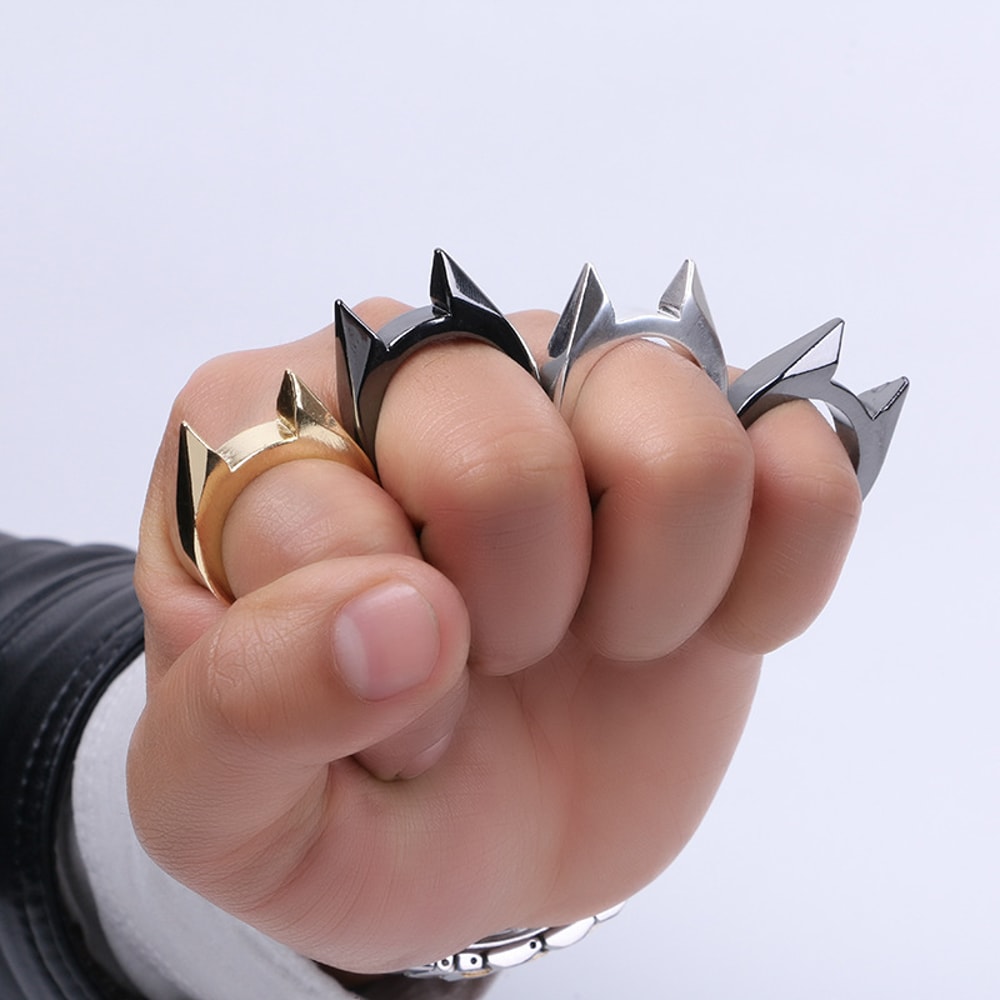 Ring Window Breaker Finger Survival Tool for Self Defense & Outdoor Safety