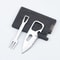 Outdoor Survival Tool Card Portable Knife & Fork Camping Gear