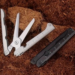portable stainless steel survival tool multifunctional folding scissors for camping