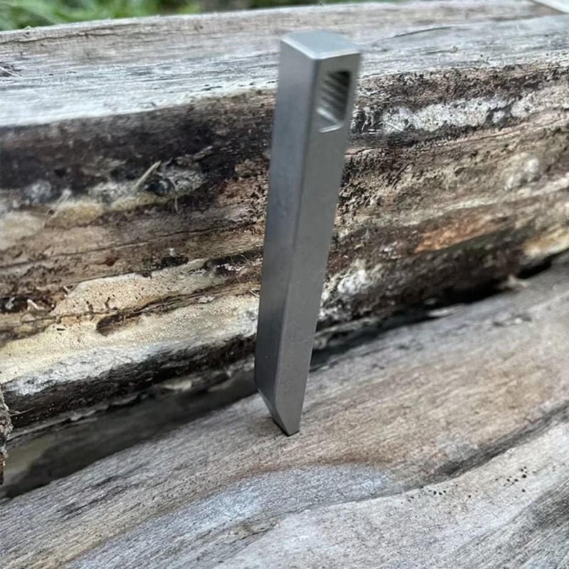 Portable Mini Titanium Alloy Prybar Multitool Keychain
