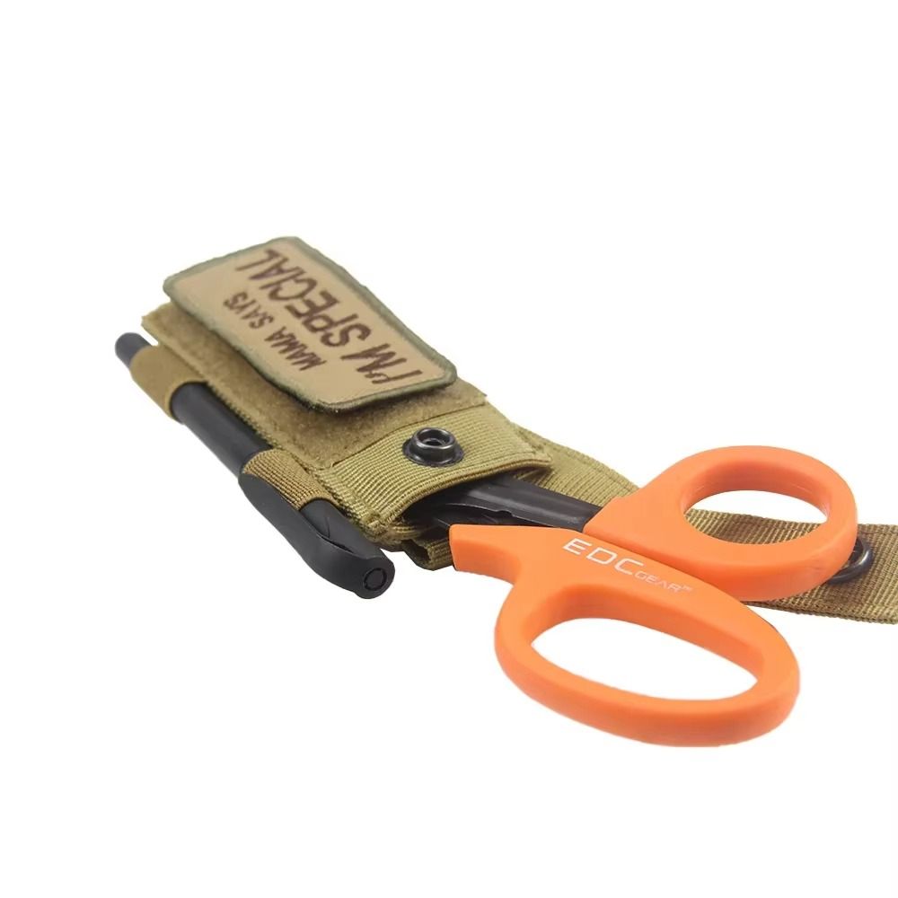 Tactical Pouch Molle Waist Bag & Scissors Holster