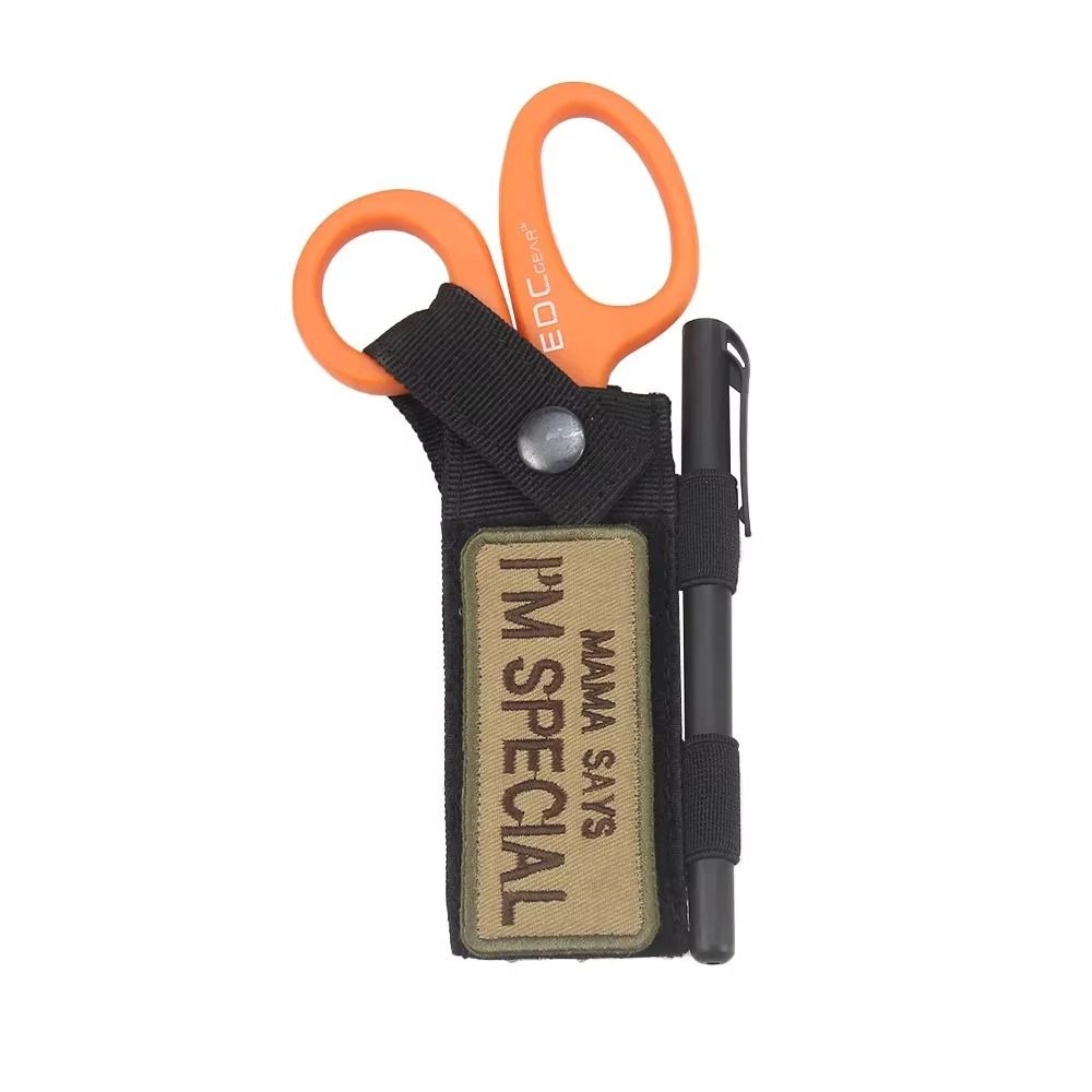 Tactical Pouch Molle Waist Bag & Scissors Holster