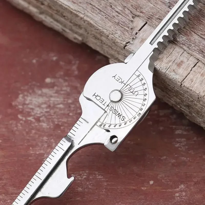 Stainless Steel Multi Tool Keychain for Camping & Survival