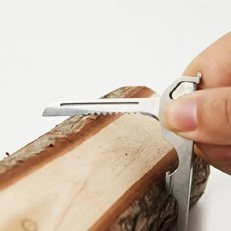 Stainless Steel Multi Tool Keychain for Camping & Survival
