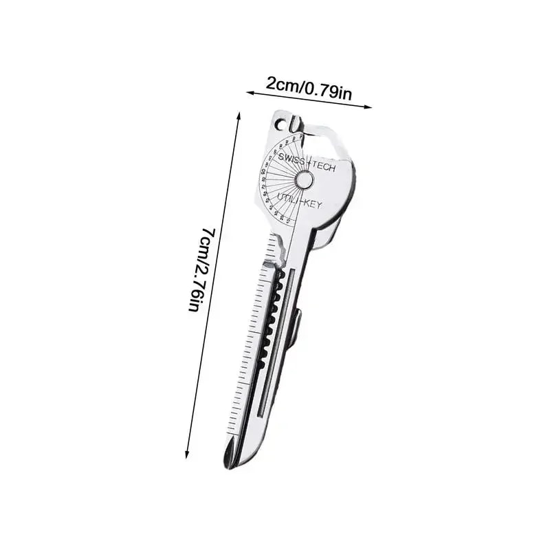 Stainless Steel Multi Tool Keychain for Camping & Survival