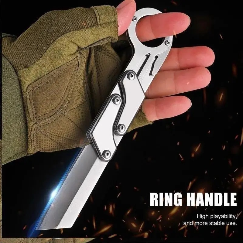 High Carbon Steel Grafting Knife Push Pull Folding Tool for Fruit Trees