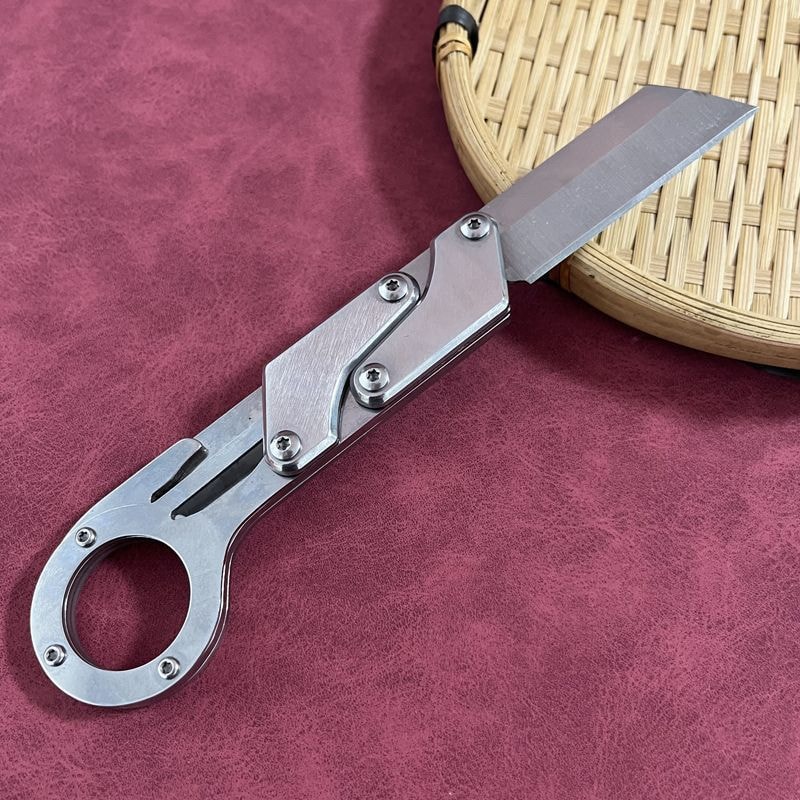 High Carbon Steel Grafting Knife Push Pull Folding Tool for Fruit Trees