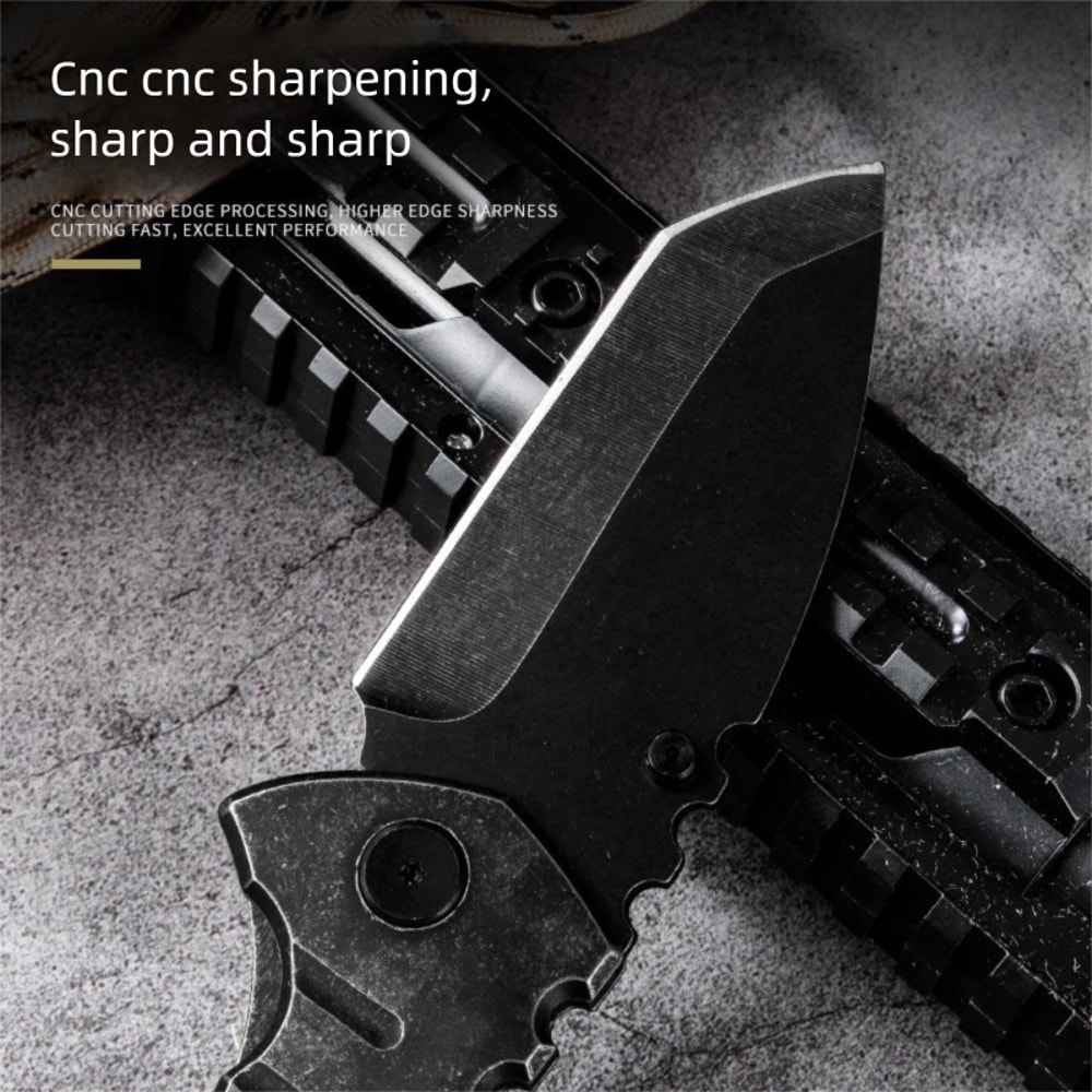 Tactical Steel Folding Knife Outdoor Camping Gear 4