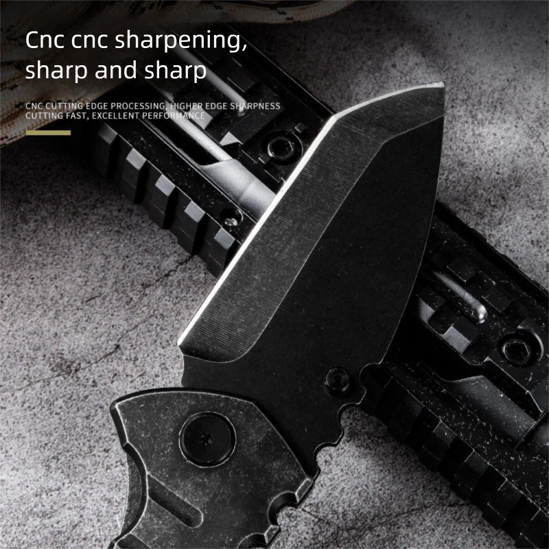 Tactical Steel Folding Knife Outdoor Camping Gear 4