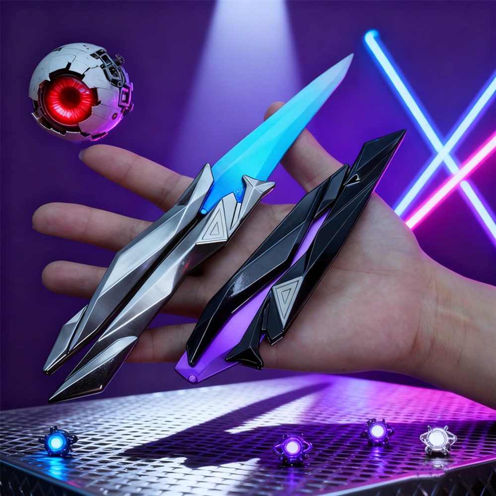 Engraved Butterfly Knife Trainer Foldable Cosplay Knife Prop