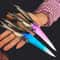 Engraved Butterfly Knife Trainer Foldable Cosplay Knife Prop