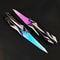 Engraved Butterfly Knife Trainer Foldable Cosplay Knife Prop