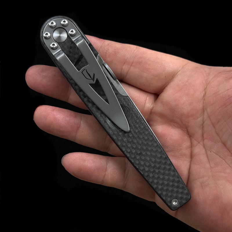 Carbon Fiber Folding Knife for Camping and Carry