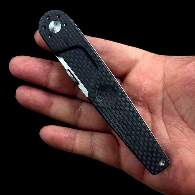 Carbon Fiber Folding Knife for Camping and Carry