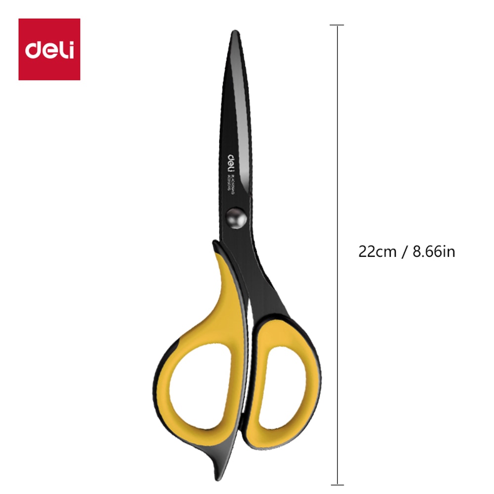 Deli Anti Stick Scissors Stainless Steel Scissors For Office School And Crafts 0