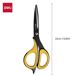 deli anti stick scissors stainless steel scissors for office school and crafts