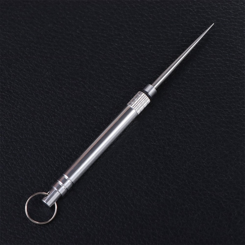 Portable Toothpick and Fruit Fork Camping Tool with Holder