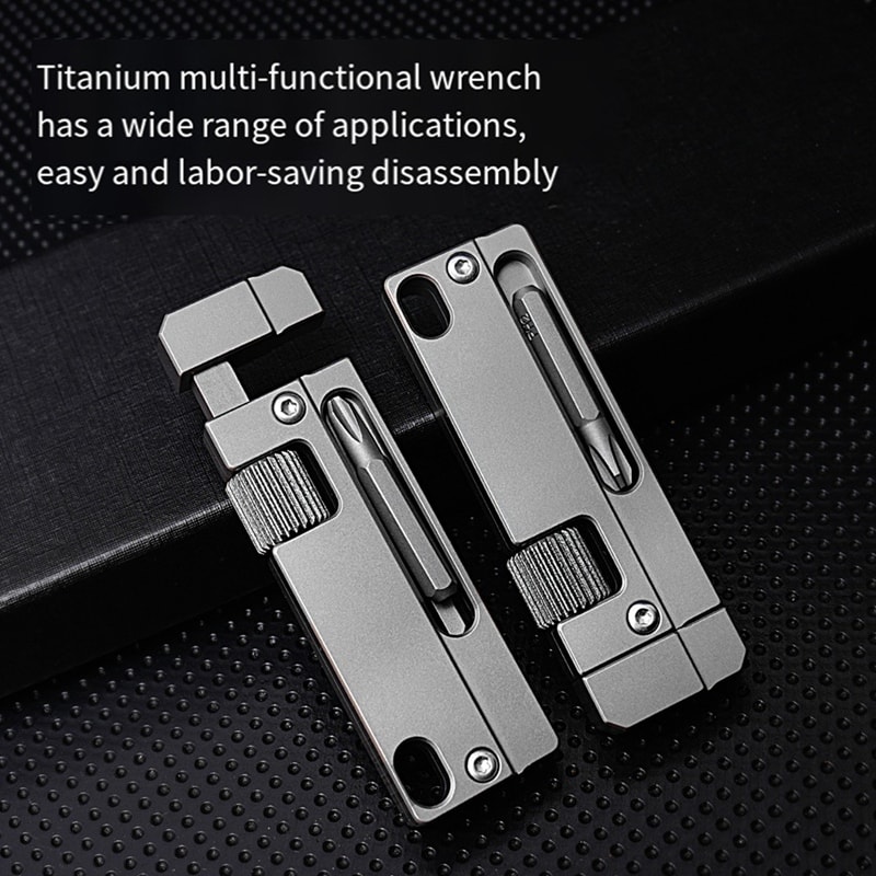Titanium Adjustable Wrench Multitool Pocket Repair Tool