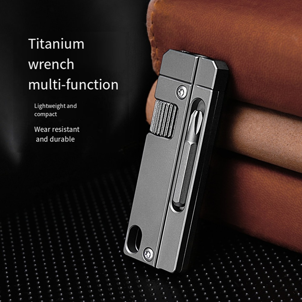 Titanium Adjustable Wrench Multitool Pocket Repair Tool