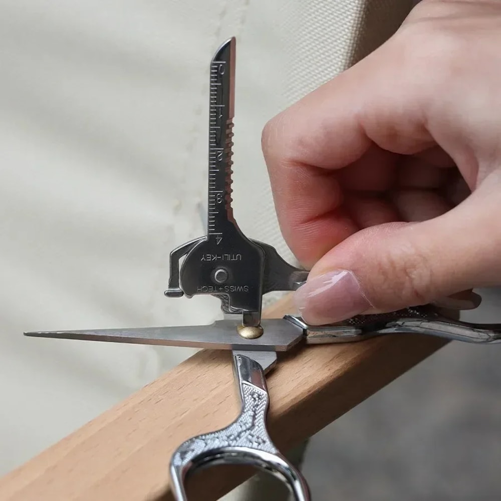 Keychain Tool with Folding Pocket Plier
