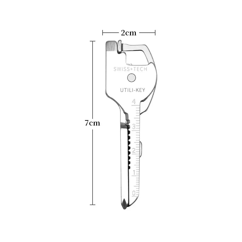Keychain Tool with Folding Pocket Plier