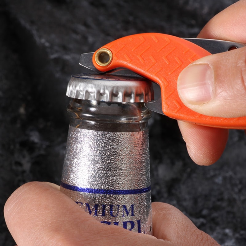 Compact Keychain Knife Folding Utility Package Opener
