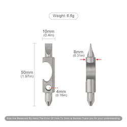 titanium multi tool bottle opener keychain with pocket screwdriver