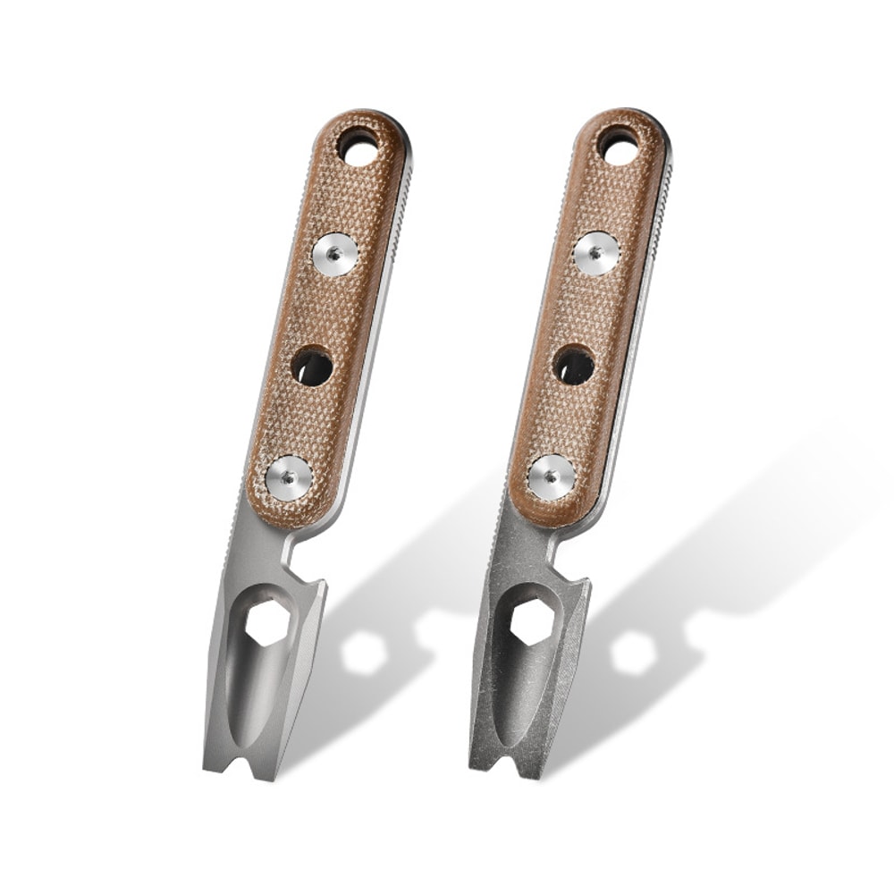Titanium Pry Bar Multi Tool With Pocket Bottle Opener 0