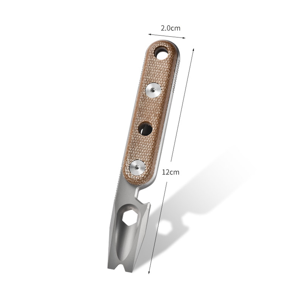 Titanium Pry Bar Multi Tool With Pocket Bottle Opener 4