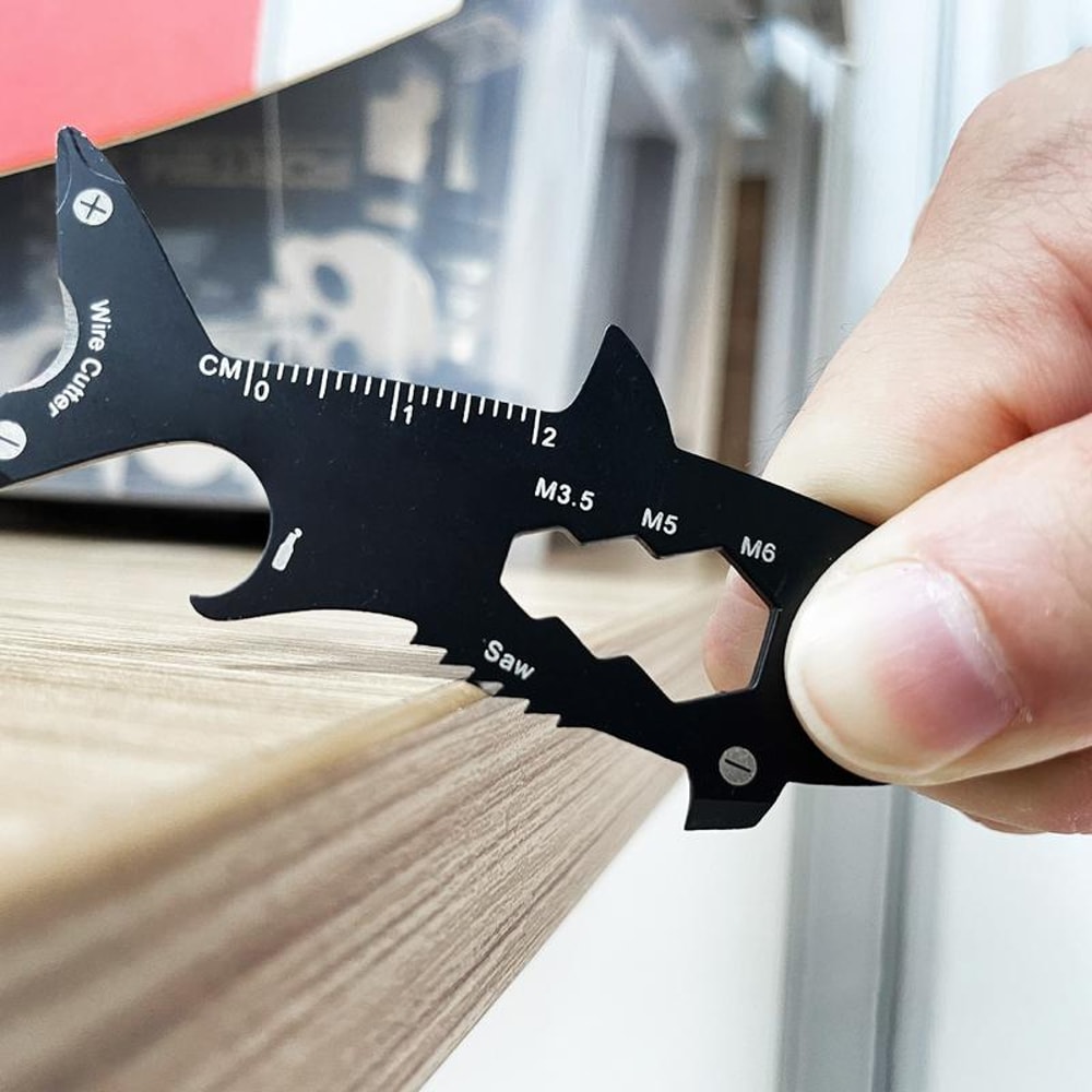 Shark Bottle Opener Wallet Tool Card 4