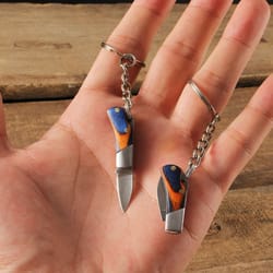 mini keychain folding pocket knife stainless steel cutter