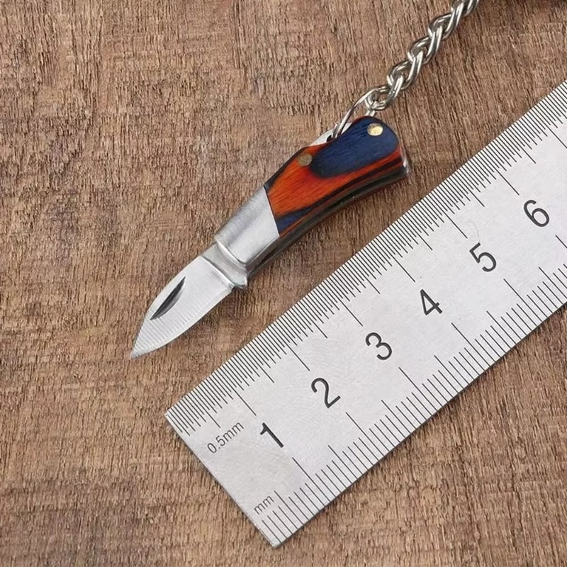 Mini Keychain Folding Pocket Knife Stainless Steel Cutter