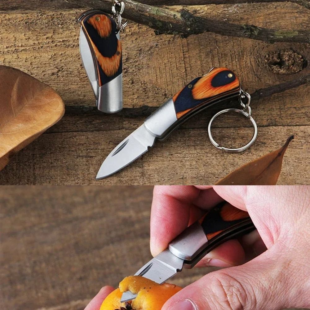 Mini Keychain Folding Pocket Knife Stainless Steel Cutter