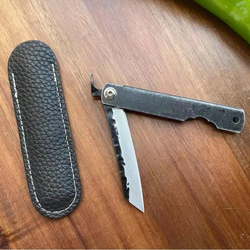 Portable Folding Stainless Steel Pocket Knife for Camping and Outdoor Travel