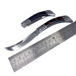 dobeli stainless steel folding knife with resin handle pocket knife