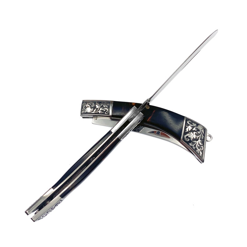 Dobeli Stainless Steel Folding Knife with Resin Handle Pocket Knife
