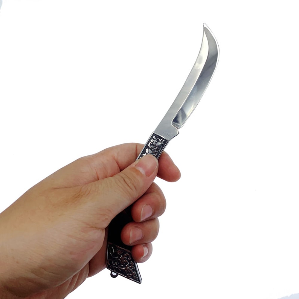 Dobeli Stainless Steel Folding Knife with Resin Handle Pocket Knife