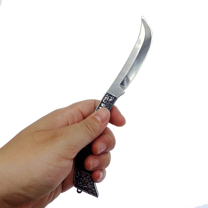 Dobeli Stainless Steel Folding Knife with Resin Handle Pocket Knife