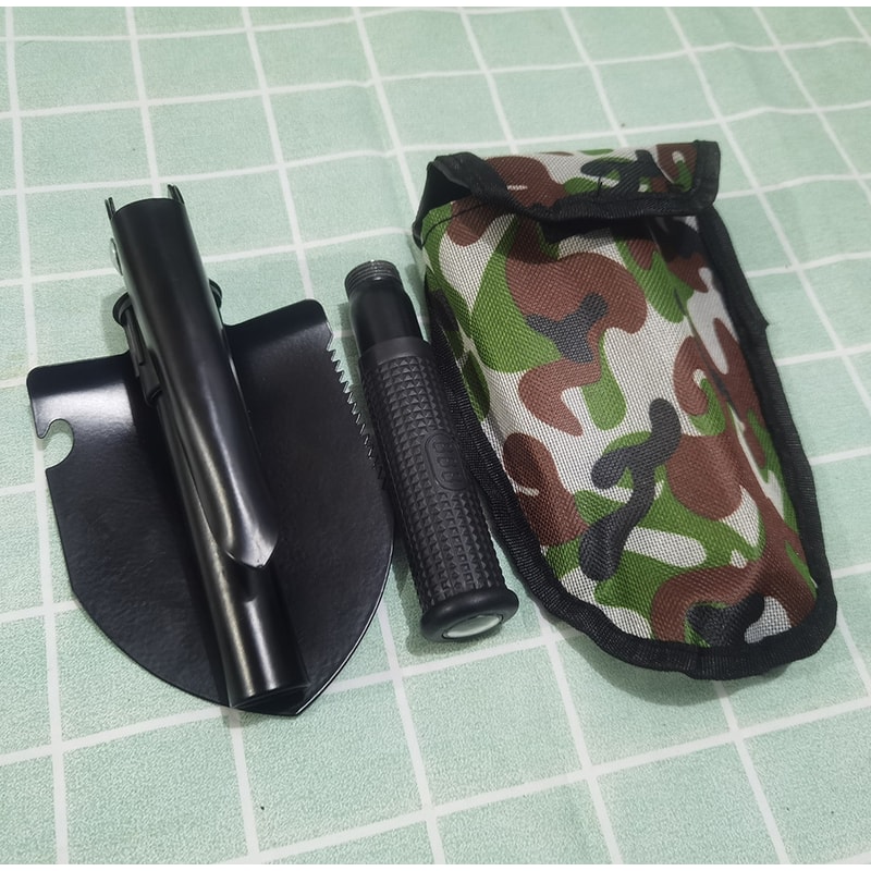 Compact Folding Survival Shovel Multi Tool for Camping and Car Emergencies