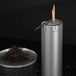 titanium waterproof medicine bottle and toothpick holder travel storage case