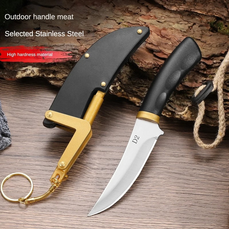 Steel Mini Butcher Knife Portable Cleaver for Meat Fish and Camping Prep